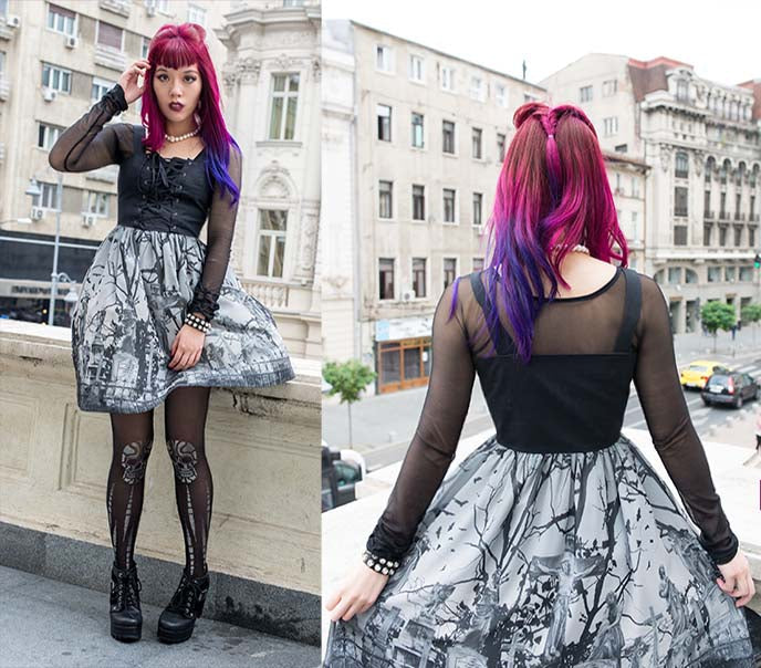 Fashion Blogger La Carmina wears Sleevey Wonders in Romania
