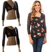 Basic 3/4 Length Black Mesh Sleevey Wonders
