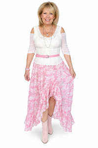 Waterfall 1/2 Sleeve White Mesh Sleevey Wonders - Plus Size