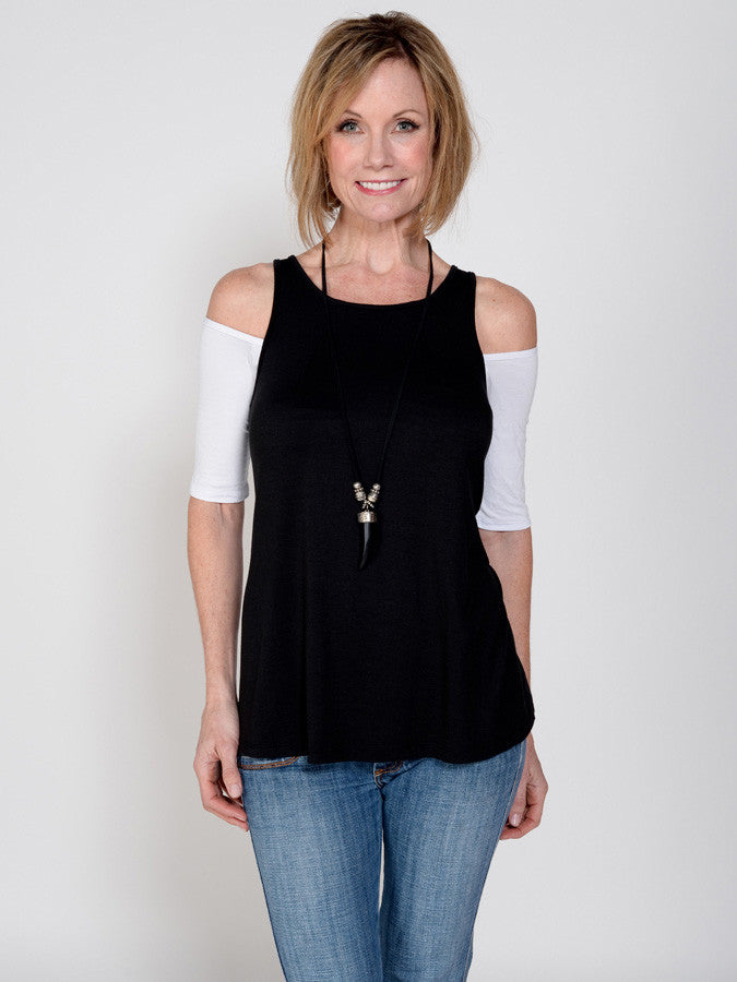 Bandeau 1/2 Sleeve White Jersey Sleevey Wonders
