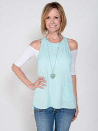 Bandeau 1/2 Sleeve White Jersey Sleevey Wonders