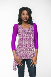 Basic 3/4 Sleeve Plum Jersey Sleevey Wonders