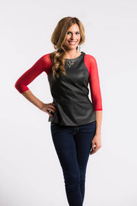 Basic 3/4 Length Red Mesh Sleevey Wonders