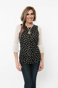 Bell 3/4 Sleeve Ivory Mesh Sleevey Wonders