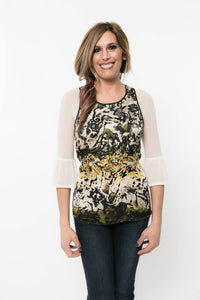 Bell 3/4 Sleeve Ivory Mesh Sleevey Wonders