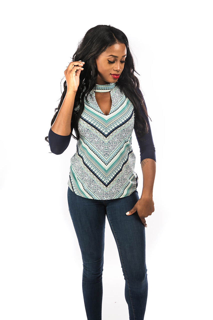 Basic 3/4 Sleeve Navy Jersey Sleevey Wonders
