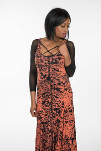 Criss-Cross 3/4 Sleeve Black Mesh Sleevey Wonders