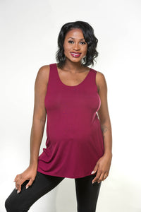 NEW Turnaround Top Burgundy Jersey Modal