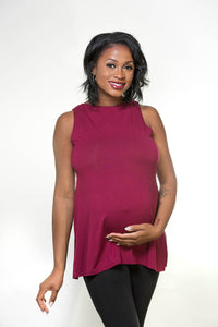 NEW Turnaround Top Burgundy Jersey Modal