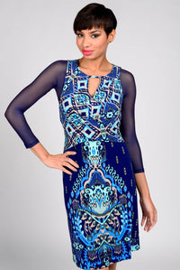 Basic 3/4 Length Navy Mesh Sleevey Wonders