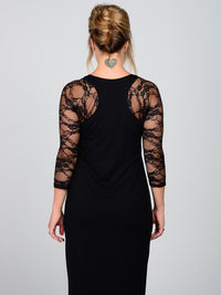 Basic 3/4 Length Black Lace Sleevey Wonders