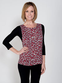 Basic 3/4 Sleeve Black Jersey Sleevey Wonders