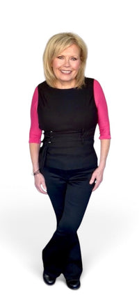 Basic 3/4 Sleeve Pink Jersey Sleevey Wonders - Plus Size