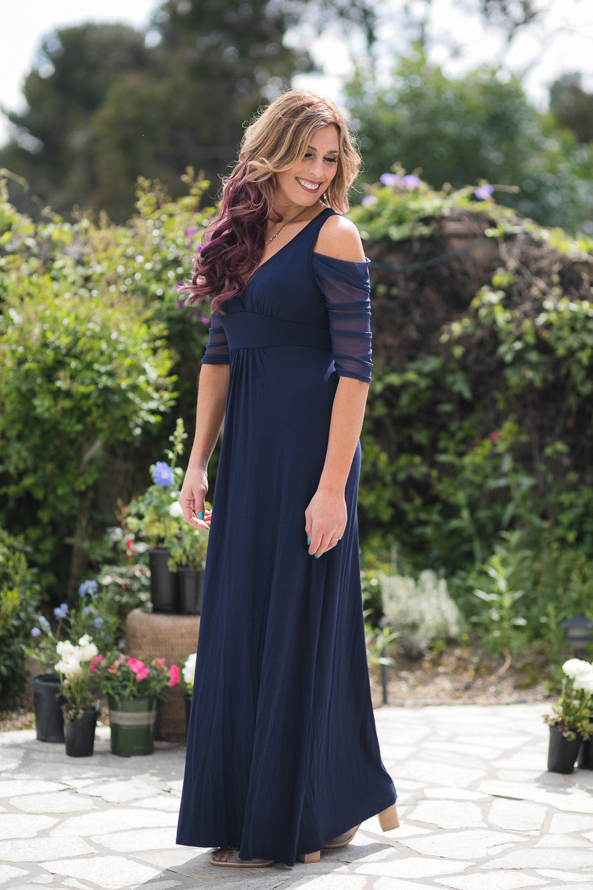 Waterfall 1/2 Sleeve Navy Mesh Sleevey Wonders