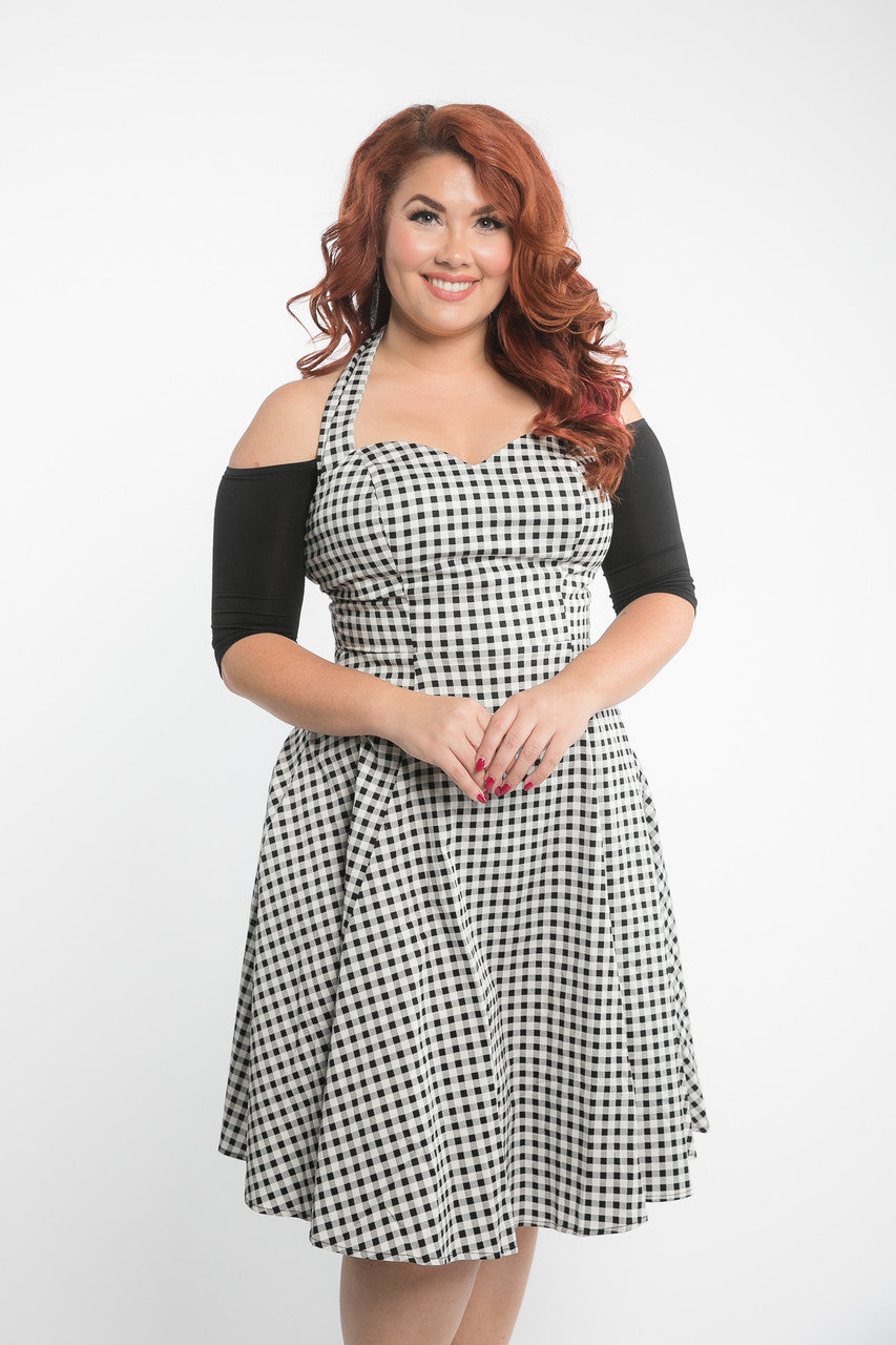 Bandeau 1/2 Sleeve Black Jersey Sleevey Wonders - Plus Size
