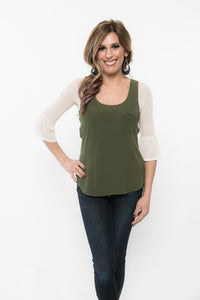 Bell 3/4 Sleeve Ivory Mesh Sleevey Wonders