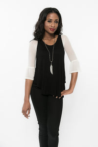 Bell 3/4 Sleeve Ivory Mesh Sleevey Wonders