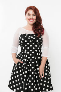 Bell 3/4 Sleeve White Mesh Sleevey Wonders - Plus Size