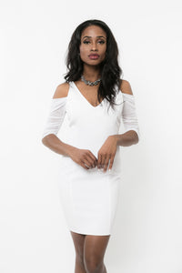 Waterfall 1/2 Sleeve White Mesh Sleevey Wonders
