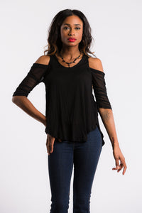 Waterfall 1/2 Sleeve Black Mesh Sleevey Wonders