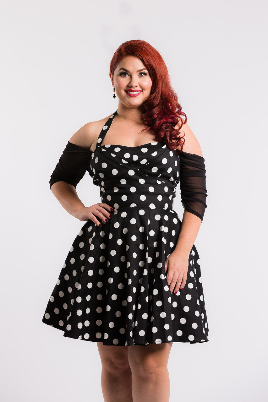 Waterfall 1/2 Sleeve Black Mesh Sleevey Wonders - Plus Size