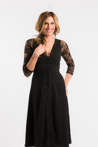 Basic 3/4 Length Black Lace Sleevey Wonders