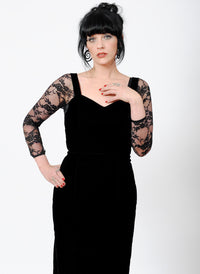 Basic 3/4 Length Black Lace Sleevey Wonders