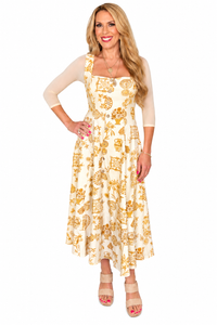 Basic 3/4 Length Ivory Mesh Sleevey Wonders