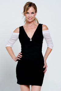 Waterfall 1/2 Sleeve White Mesh Sleevey Wonders
