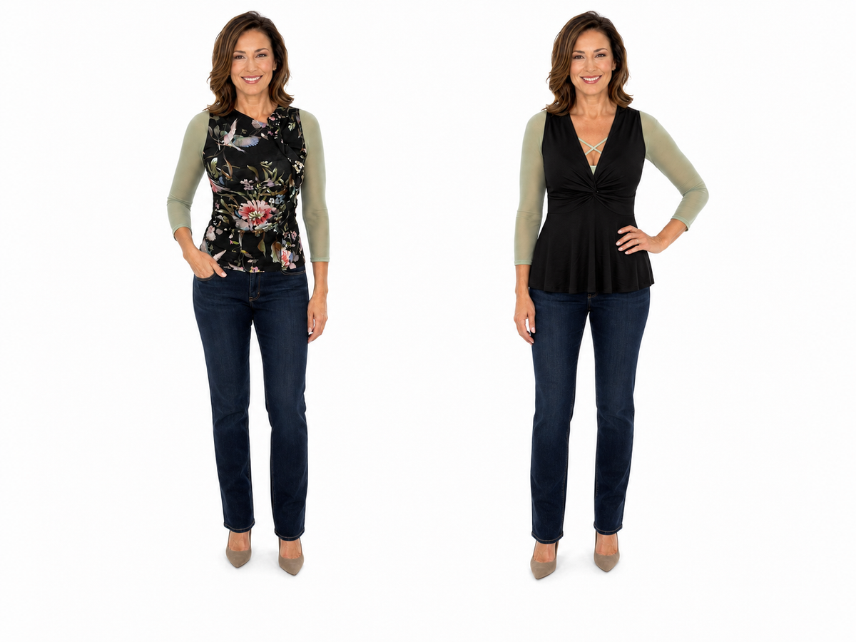 Criss-Cross 3/4 Sage Mesh