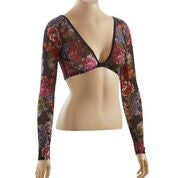 Basic Long Sleeve Tattoo Print Mesh Sleevey Wonders - Plus Size